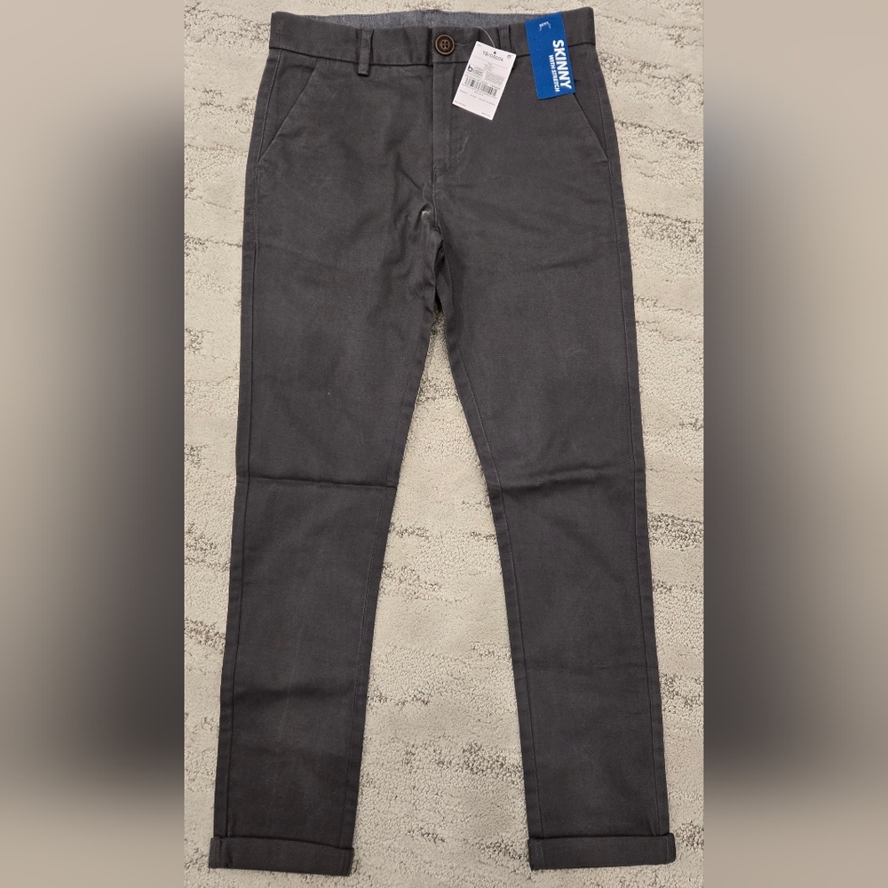 Next Boys Skinny Stretch Chino Trousers 11 NWT